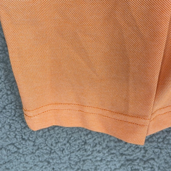 Michael Kors Amber Orange crew neck half button long sleeve size large shirt - Picture 5 of 7